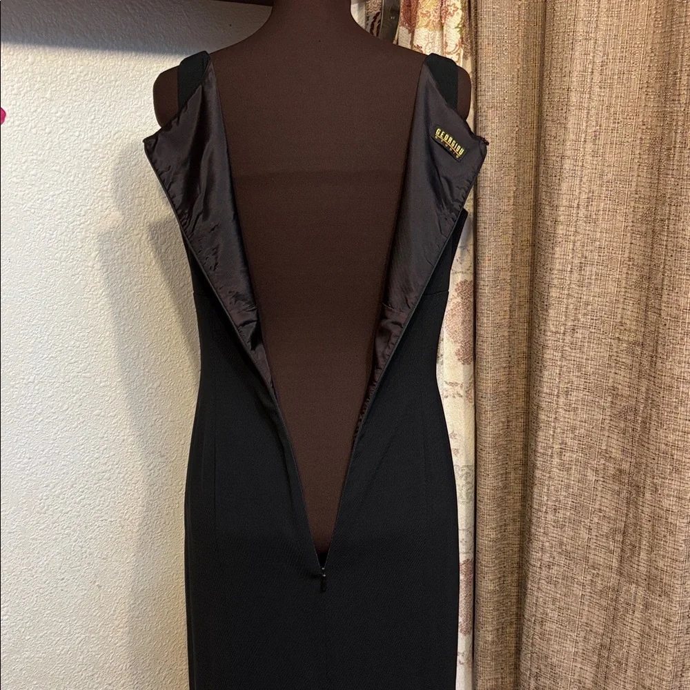 Vintage 1990’s Georgiou sleeveless black trumpet mermaid maxi dress. Size S. - Picture 11 of 17